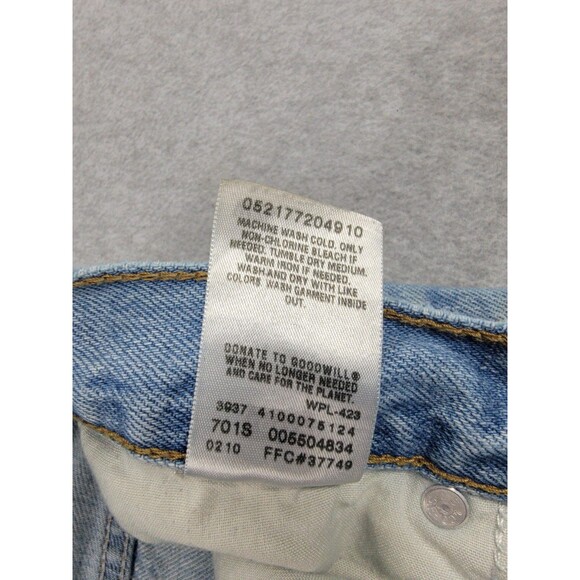 Levis 550 Jeans Mens 29x30 (26x29) Baggy Straight Mid Distressed Cotton Thrashed - Picture 16 of 16